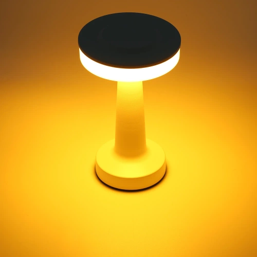 Kabellose Tischlampe | Touch-Nachtlicht mit einstellbarer Lichtfarbe | USB-Lampe | HJA14-SCHWARZ