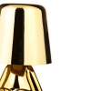 Moderne Tischlampe mit Touch-Bedienung | Nachtlicht mit eingebautem Akku | HJA23-H-GOLD