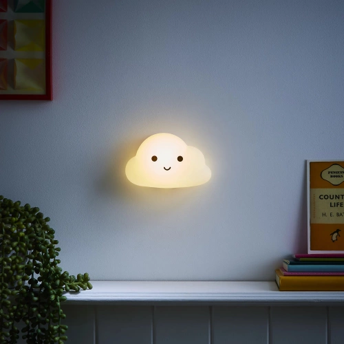  Silikon LED Nachtlicht Wolke | Tragbare Kinderlampe 9 Farben Licht | USB wiederaufladbare Lampe | JL-907