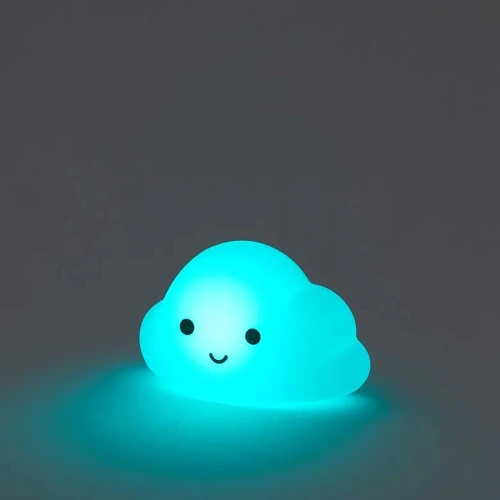  Silikon LED Nachtlicht Wolke | Tragbare Kinderlampe 9 Farben Licht | USB wiederaufladbare Lampe | JL-907