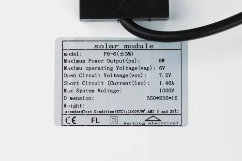 LED-Flutlicht Set | 100 W + Solarpanel 6 V/8 W mit Fernbedienung | 2.500 lm, 6.000 mAh, IP66