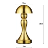 Tischlampe mit integriertem Akku | Nachtlicht mit drei Leuchtfarben | Stimmungsvolle Lampe für Hotel, Restaurant | HJA11-A-GOLD