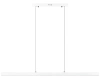 Moderne rechteckige Pendelleuchte | Fernbedienung | LED | weiß | SX41-120CM-48W-W