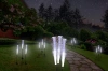 Solarblume | Solar-LED-Gartenlaterne Kaltfeuer | 90 cm, 600 mAh | FLD-45-WHITE
