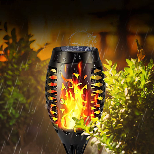 LED-Gartenleuchte Solar Fackel | 51 cm | 12 SMD 2835 | 6 Stück | HYD-12LED