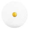 Runde Wandleuchte ⌀35 cm | Moderne Wandleuchte mit gerilltem Lampenschirm | WLC-D350