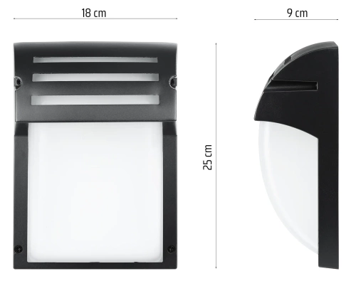 Gartenlampe, Wandleuchte | IP54, E27 | Aluminium + Glas | BD-C184