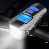 Vorderes Fahrradlicht | Eingebauter 120dB-Hupe | Fahrradcomputer-Funktion | 4 Beleuchtungsmodi, 300lm, 8 Stunden Betriebsdauer, 1500mAh | BL063