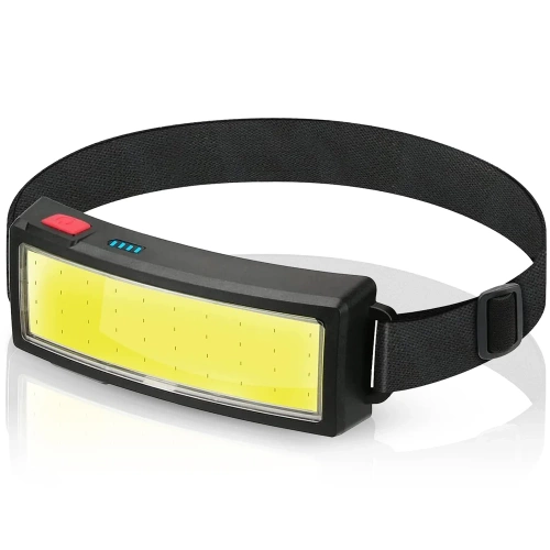 LED-Stirnlampe | Stirnband | schwarz | HWL-120-BLACK