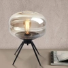 Stilvolle Nachttischlampe mit Glaslampenschirm | Moderne Glas-Tischlampe | BH-233-TS