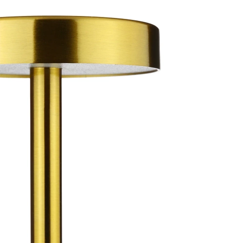 34 cm Tischlampe mit integriertem Akku | Nachtlicht mit drei Leuchtfarben | Stimmungsvolle Lampe für Hotel, Restaurant | HJA28-GOLD-2
