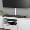 Kabelkanalabdeckleiste für TV, Kabelkanal, Abdeckung | 3M Selbstklebeband | 1 Meter, 40x20mm, weiß | ZXC-20-1M