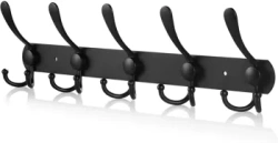 Metallkleiderbügel | Handtuchhalter | Wandhaken | Kleiderhaken | DSW-H05-SCHWARZ