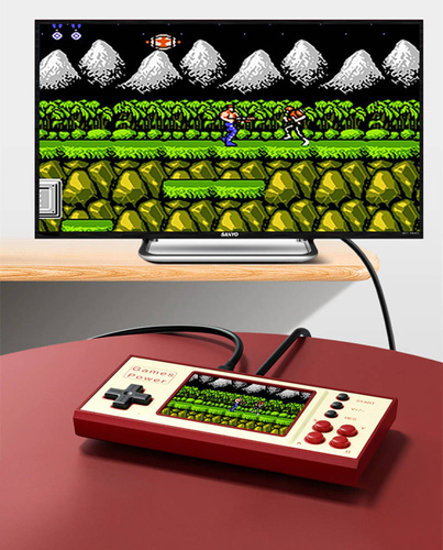 Retro-Spielekonsole Power | 500 Spiele | SFC - Mario, Contra, Arkanoid usw. | VT568