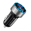 Schnellladegerät fürs Auto 2x USB mit LED-Display | Quick Charge 3.0 | Spannungsmesser | CA-003