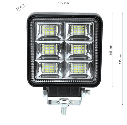 Quadratische Arbeitsleuchte 144W | LED-Panel mit 48 Dioden | IP65 | WL10144W