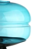Stilvolle Nachttischlampe mit Glaslampenschirm | Moderne Glas-Tischlampe | BH-233-BLUE