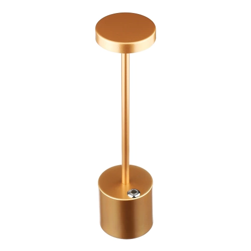34 cm Tischlampe mit eingebautem Akku | Nachtlicht mit drei Leuchtfarben | Stimmungsvolle Lampe für Hotel, Restaurant | HJA28-ROSEGOLD-2