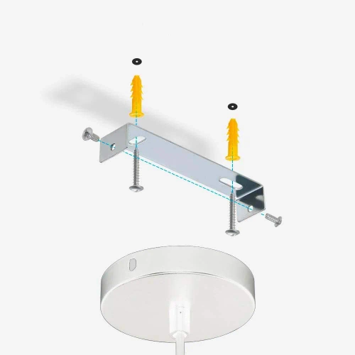 Weiße Pendelleuchte | Moderne Deckenleuchte | Dekorative Beleuchtung | CTD-L60CM-WHITE