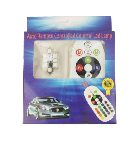 39mm | RGB-C5W-Kit | Zwei C5W-RGB-LED-Lampen | Farbfernbedienung