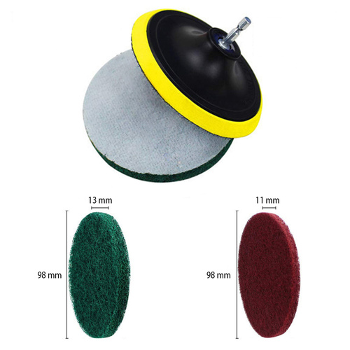 Reinigungsbürsten- und Pad-Set für Bohrmaschine oder Akkuschrauber | 10 Stück | UP-2-10PCS