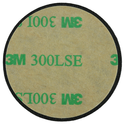 Magnetische Handy-Halterungsplatten Set | 2 Stück (rund + rechteckig) | schwarz Kunstleder