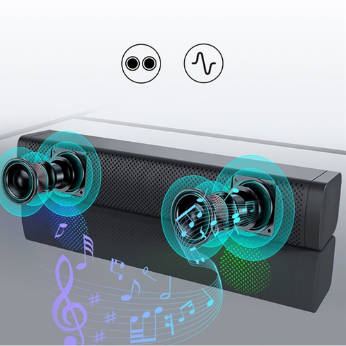 Computer-Soundbar 2.0 mit LED-RGB-Beleuchtung | 6W RMS | S10