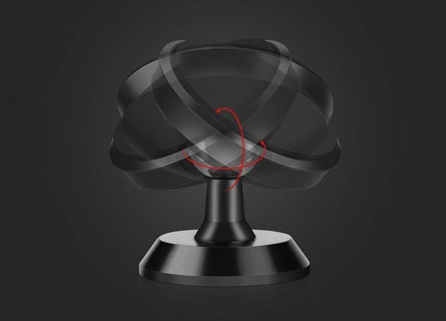 Magnetische Aluminium-Halterung für Smartphone / Tablet / Navigationsgerät | PSI-M051