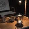 Camping-Tischlampe LED mit eingebautem 2000mAh Akku und Touchpanel | 3 Helligkeitsstufen, dimmbar | Silber | HJA27