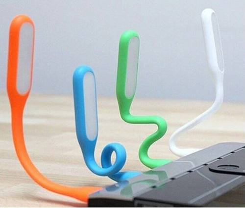 Mini USB LED Lampe in 10 Farben | Flexible Licht für Notebooks, Tablets, Powerbanks | PC -Nachtlampe, Leselampe, Laptoplampe