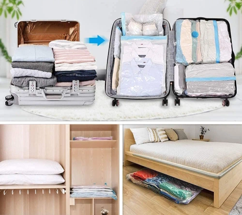 Aufbewahrungstasche | VCB-70*50-WHITE | Vakuumbeutel für Kleidung, Bettwäsche