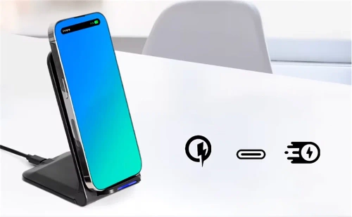 Induktive Schnellladegerät Fast Charge QI 15W | N700-Schwarz