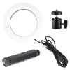16 cm LED-Ringlicht mit 25 cm Stativ | Kompaktes Set für Make-up, Streaming und Fotografie |