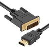 HDMI-Kabel - DVI | HDMI 1.4 | 4K | 3D | HB-2-2M-Black