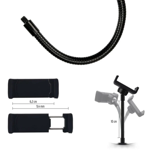 Ringlicht mit Spiegel | Ringlicht mit Stativ | Set mit Netzteil und Ring 60W | M45-60W-B