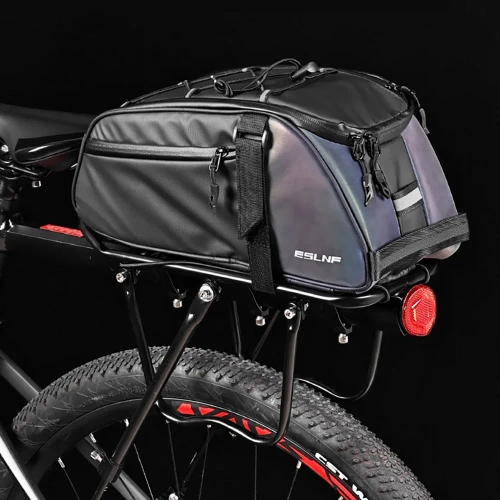 3in1 Fahrradtasche für den Kofferraum 8L | Wasserdichte Tasche mit Reflektoren | Geräumige Hinterradtasche für den Kofferraum | FGTB-02