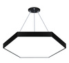 LED-Hängeleuchte 80W | Vollsechseck | Aluminium | Blendfreies CCD | Φ80x6 | LPL-003