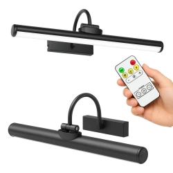 LED-Wandleuchte mit Akku | kabellos | einstellbare Farbtemperatur und Helligkeit | magnetische Befestigung | Fernbedienung mit Timer | WML-L50