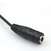 Mini JACK | Audio-Signal-Splitter für Mikrofon und Kopfhörer | AC-2-30CM-Black