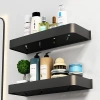 Badezimmerregal über dem Waschbecken | Länge 60 cm | Duschablage | Schwarz | BSU-L60CM-B