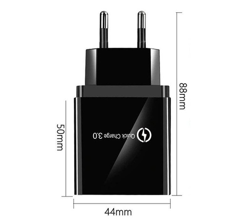Schnellladegerät mit 3 USB-Anschlüssen | Quick Charge 3.0 | CA-001