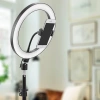 26 cm LED-Ringlicht mit 210 cm Stativ | Make-up-, Streaming- und Aufnahmeset mit Telefonhalterung |