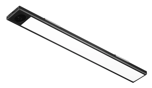 Möbelbeleuchtung mit Bewegungssensor | Kabellose Nachttischlampe mit Sensor | LED-Unterbauleuchte 30 cm | HSL-S30CM-BLACK