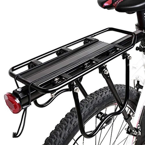 Universell verstellbarer Aluminium-Fahrradgepäckträger für 24-29 Zoll Sattelstützen, bis 50 kg | Robuster Hinterradgepäckträger | 671-09-C