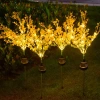 LED-Gartenleuchte Solarblume Forsythie | 70 cm, 600 mAh | gelb | FLD-15-YELLOW