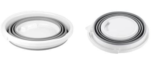 Faltbarer Eimer | Silikon | 5 l | grau | XCP-5L-GREY