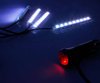 RGB-LED Innenbeleuchtung Auto | Ambientebeleuchtung Auto Atmosphäre Licht | Wasserdicht | Strip mit Zigarettenanzünder | 4x LED-Streifen 9 LEDs 5050 | IR-Fernbedienung