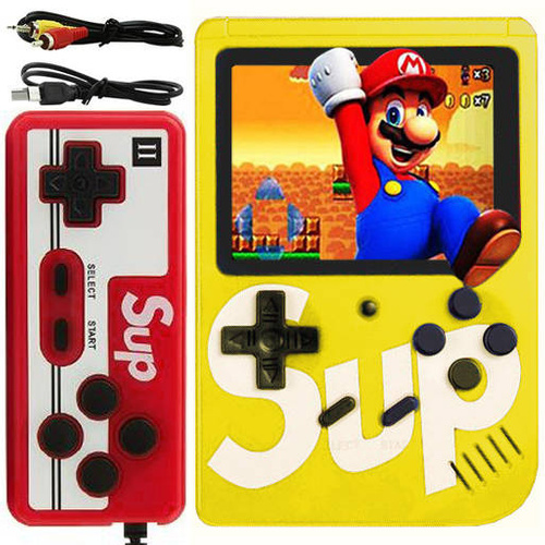Mini tragbare Retro-Spielekonsole mit Controller | 400 Spiele 3.0 | RS400-Double