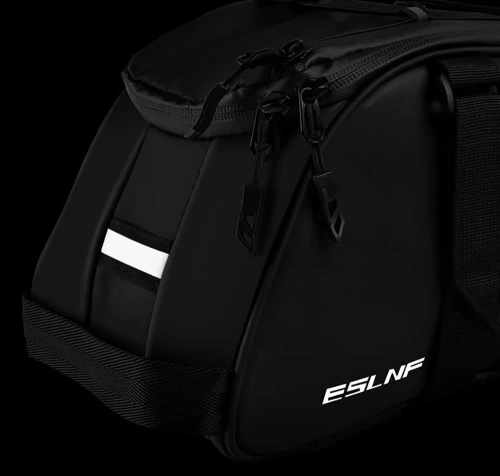 3in1 Fahrradtasche für den Kofferraum 8L | Wasserdichte Tasche mit Reflektoren | Geräumige Hinterradtasche für den Kofferraum | FGTB-02