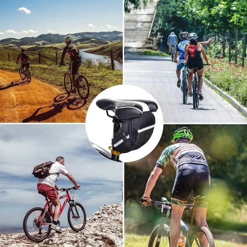 Multifunktionales Reparaturset | Fahrrad-Service-Werkzeuge in einer praktischen Tasche | Set mit Schlüsseln und Flicken für die Fahrradreparatur | ZUHE-AIO